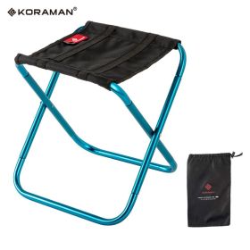 KORAMAN Blue Portable Camp Stool, Ultralight Folding Mini Chair For Camping Fishing Hiking Gardening Beach Outdoor Chair For Kid Adults KORAMAN Blue Portable Camp Stool, Ultralight Folding Mini Chair For Camping Fishing Hiking Gardening Beach Outdoor Chair For Kid Adults